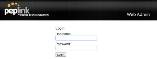 Peplink Login