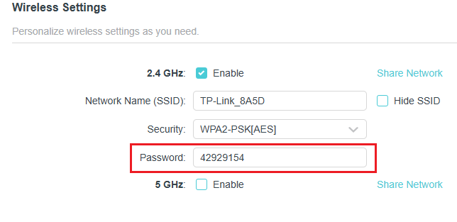 Enter Your Password Wi-Fi Tp-Link